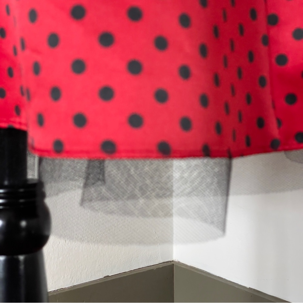Vintage 90s Polka Dot Lace-Up Party Dress Zum Zum Niki Livas  Size 3-4 Fits: 00 - Picture 7 of 16